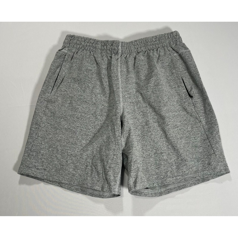 NOBULL Stretch Woven Zip Pocket Performance Gym Shorts‎ Gray Men's L